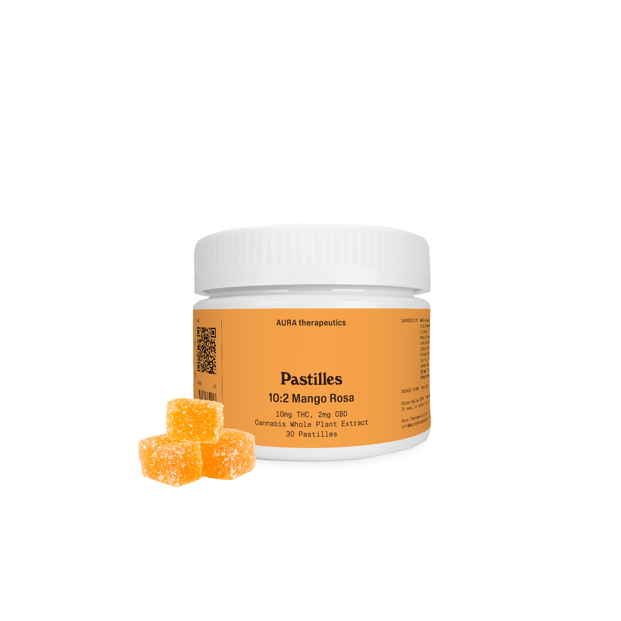 Mango-Rosa pastilles · single jar render