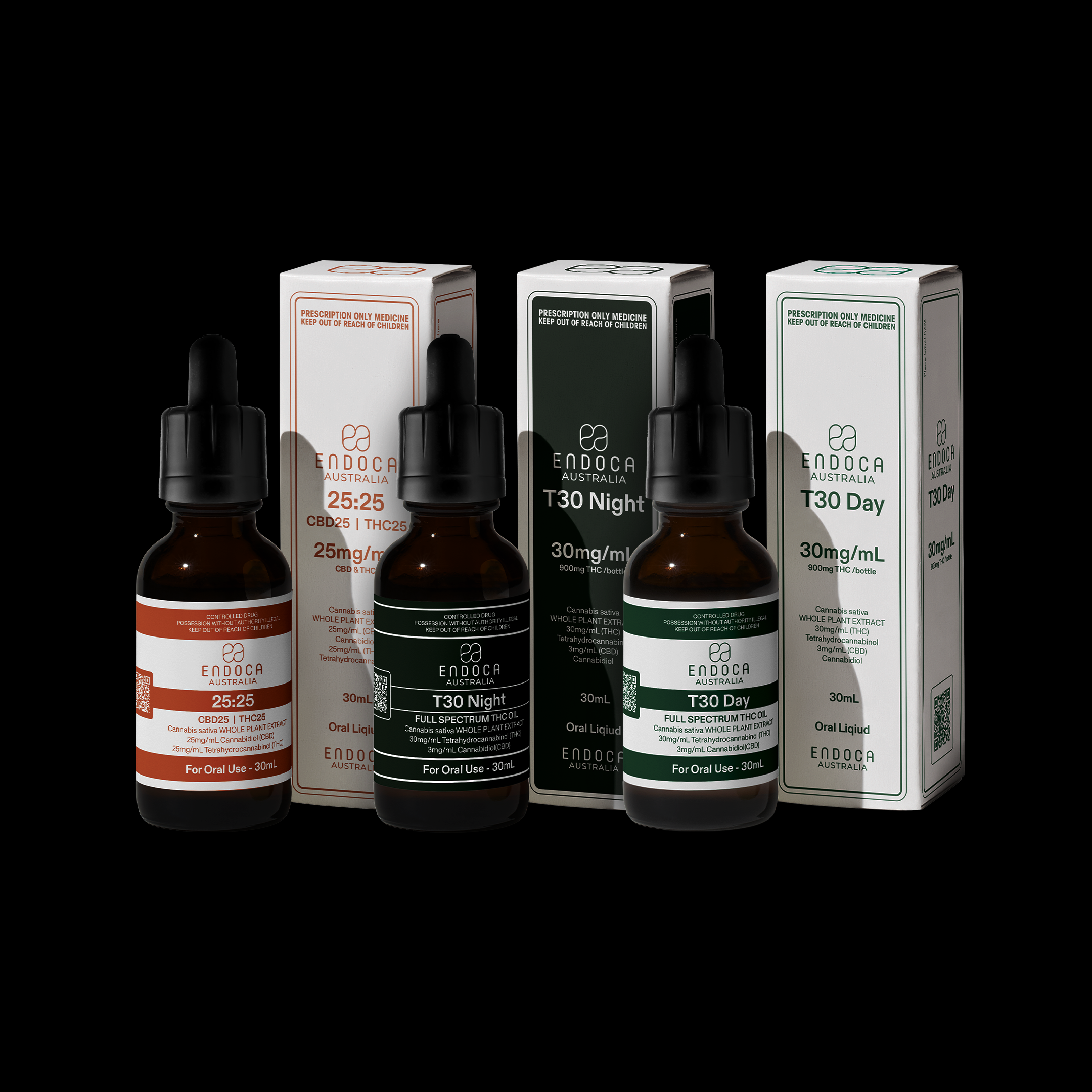 Prescription oil range · bottle and carton lockup