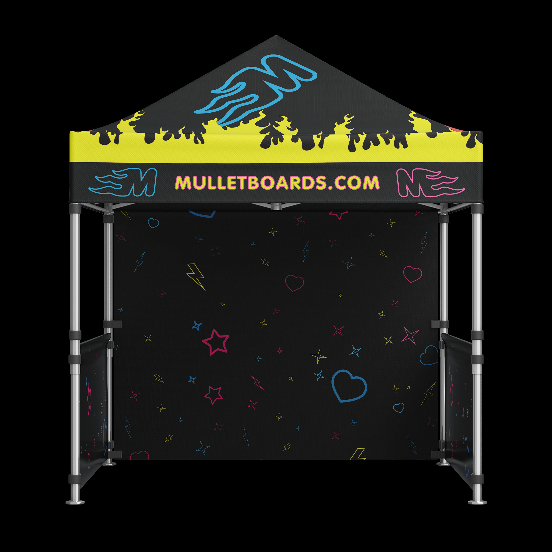 Mullet tent rig · event activation